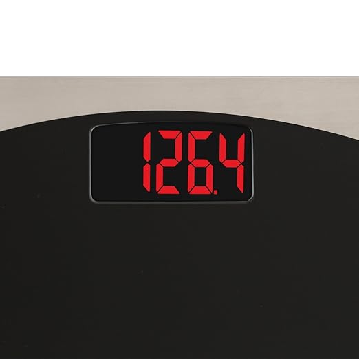 Taylor Glass Digital Bath Scale (Black/Silver)