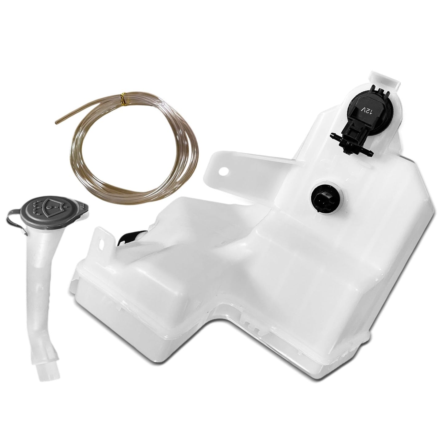 A-Premium Windshield Washer Reservoir Tank Assembly Compatible with Nissan Murano 2019 2020 2021 2022 2023 2024 - with Cap & Washer Pump & Fluid Level Sensor