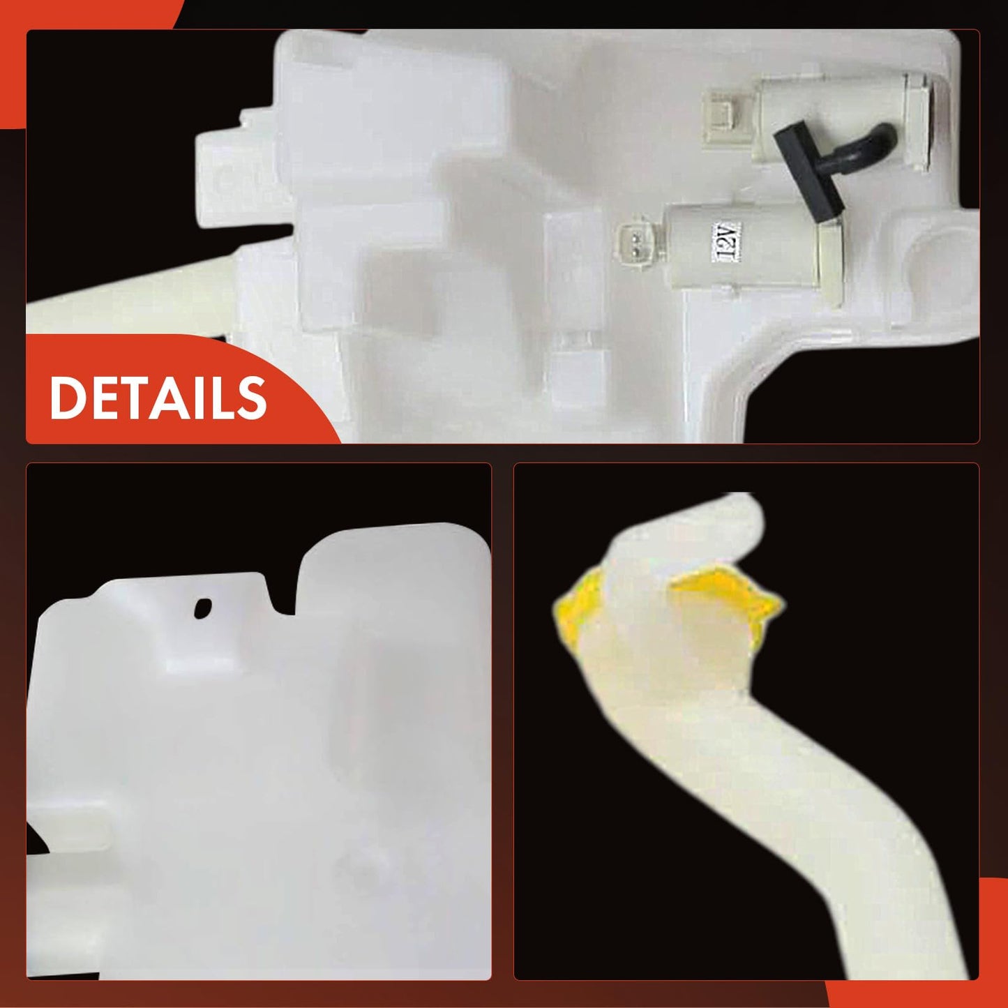 A-Premium Windshield Washer Reservoir Tank Assembly Compatible with Subaru Forester 2014 2015 2016 2017 2018 - with Pump & Cap & Fluid Level Sensor, Replace Part 86631SG020-PFM