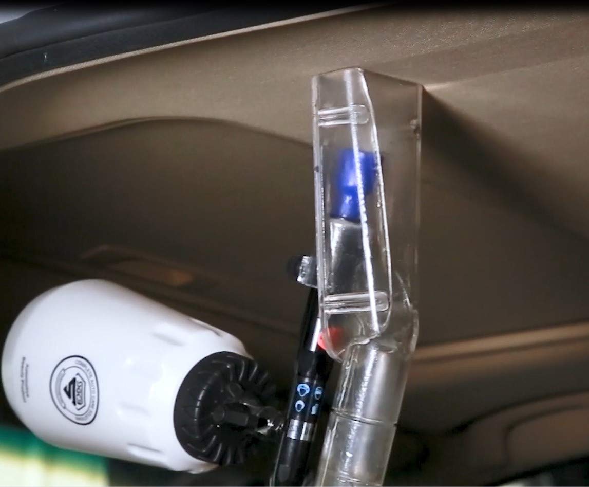 SGCB Pro High Velocity Vac Auto Interior Cleaning Brush Gun with Suction Hood, Adjustable Car Cleaning Air Duster Gun Water Spray Air Wash Cleaning Gun Tool w/Brush Nozzle & 4 Rubber Hose Connector
