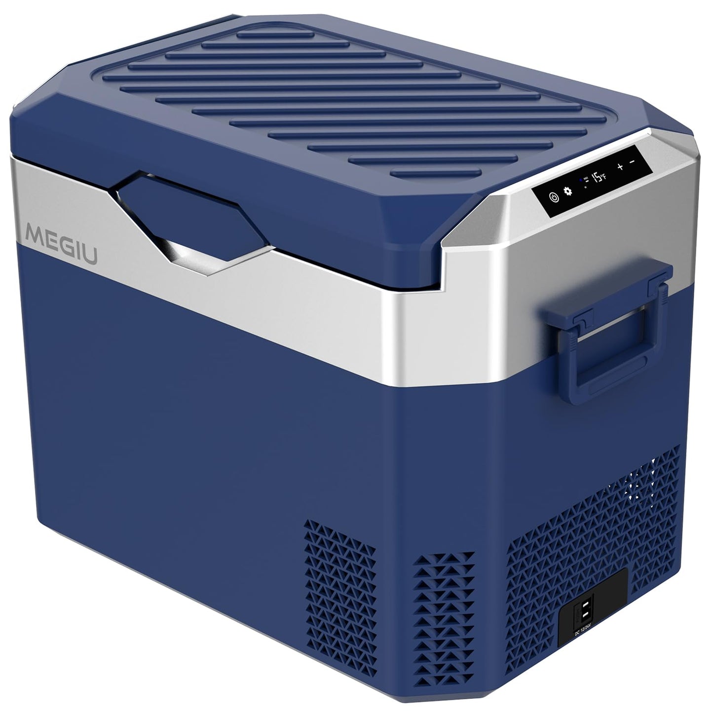 Megiu Car Fridge Portable 12V Refrigerator 32 Quart 12 Volt Freezer Compressor Cooler 12V/24V DC 110～240 V AC for Truck Van RV Camper SUV and Home Use