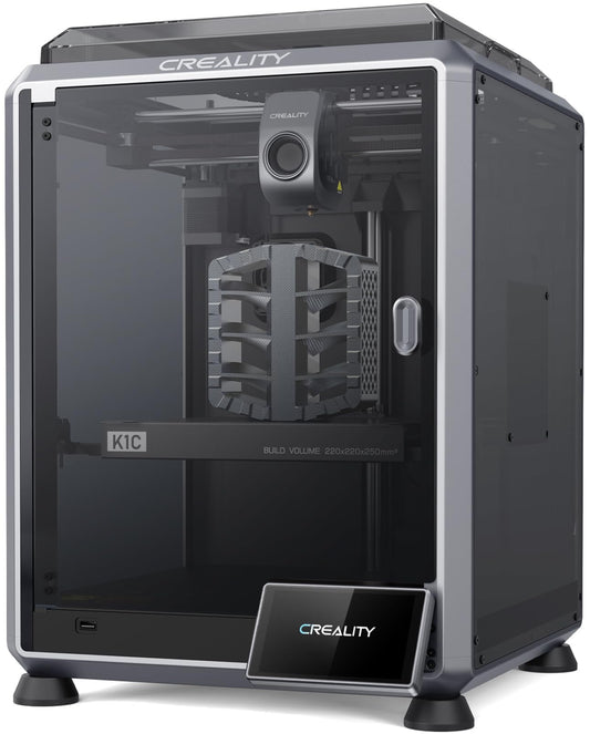 Creality K1C 3D Printer, 600mm/s High-Speed Auto Leveling Clog-Free Robust Direct Extruder K1 SE Upgraded 3D Printer with AI Camera 300°C Printing Silent Mode Support Carbon Fiber Filaments