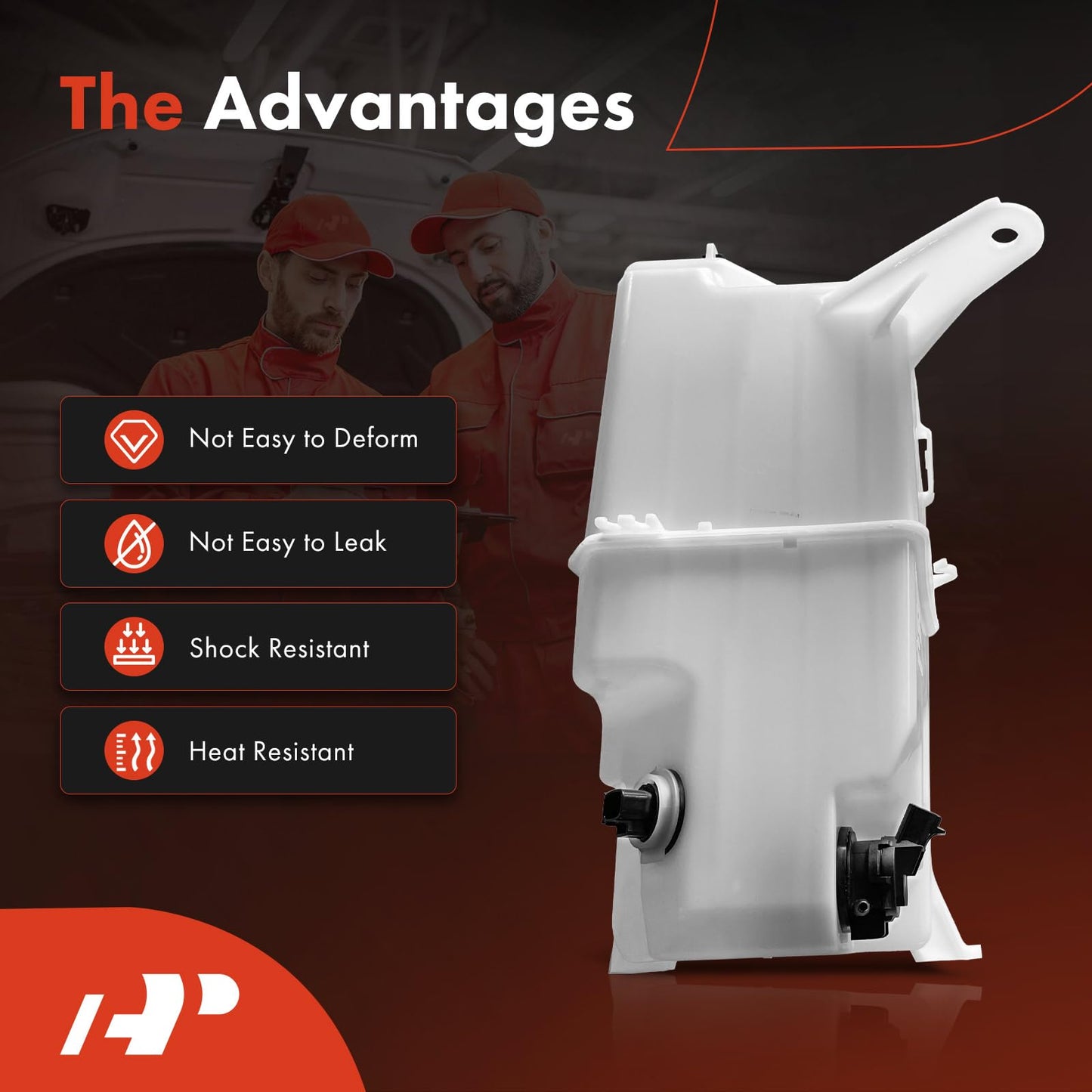 A-Premium Windshield Washer Reservoir Tank Assembly Compatible with Toyota Tundra 2007-2021 - with Cap & Fluid Level Sensor & Pump, Replace Part 853150C060