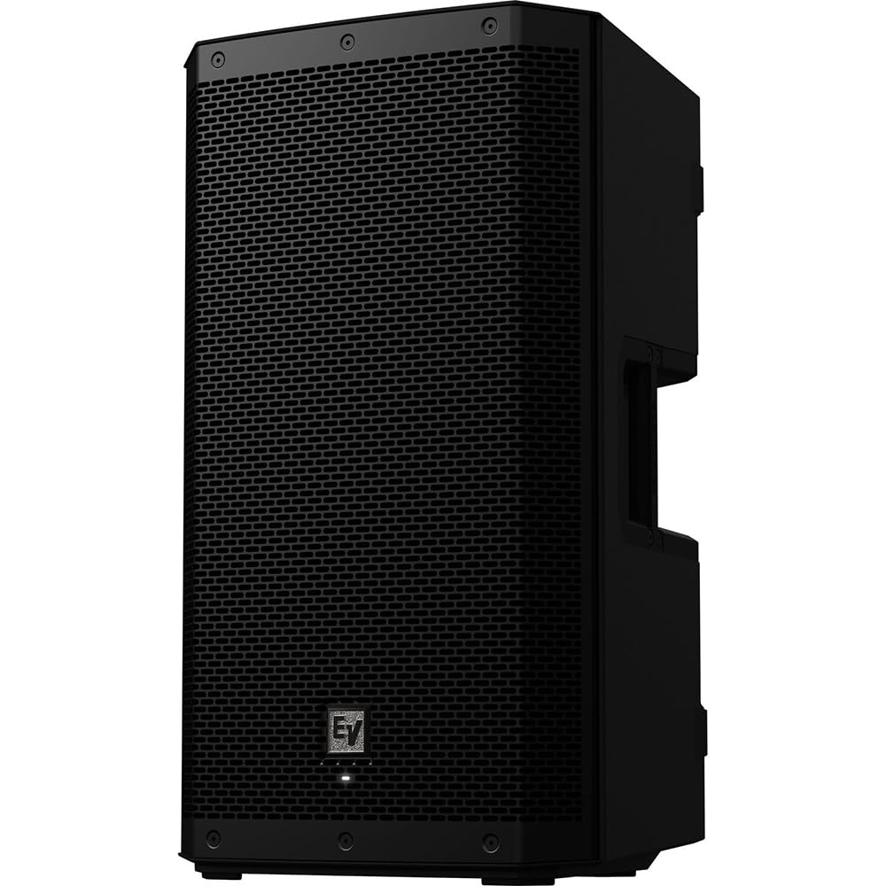 Electro-Voice ZLX-12P-G2 12" 2-Way 1000W Bluetooth-Enabled Powered Loudspeaker (Pair) Bundle with Auray SS-47S-PB Steel Speaker Stands with Carrying Case and 2X XLR Cable
