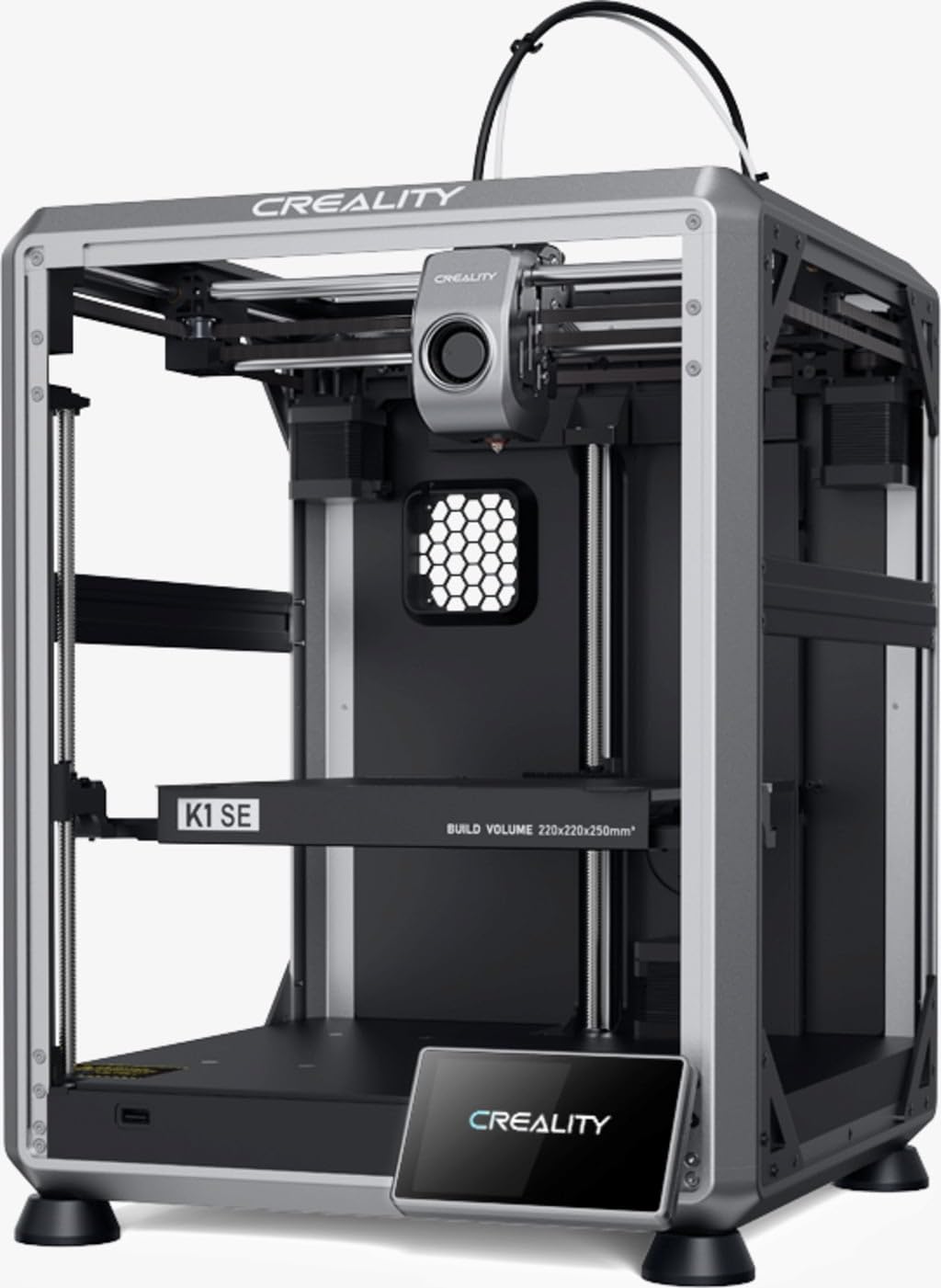 Creality K1 SE 3D Printer 600mm/s CoreXY High-Speed Printing Auto Leveling One-Tap Calibration Direct Drive Extruder 300°C Tri-Metal Quick-Swap Nozzle Rigid Aluminum Frame 2025 Model