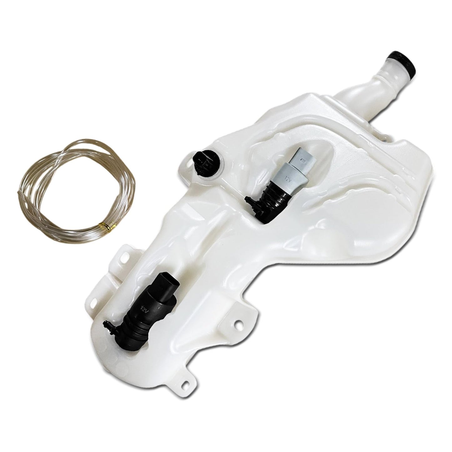 A-Premium Windshield Washer Reservoir Tank Assembly Compatible with GMC Acadia 2017 2018 2019 - with Washer Pump & Cap & Fluid Level Sensor