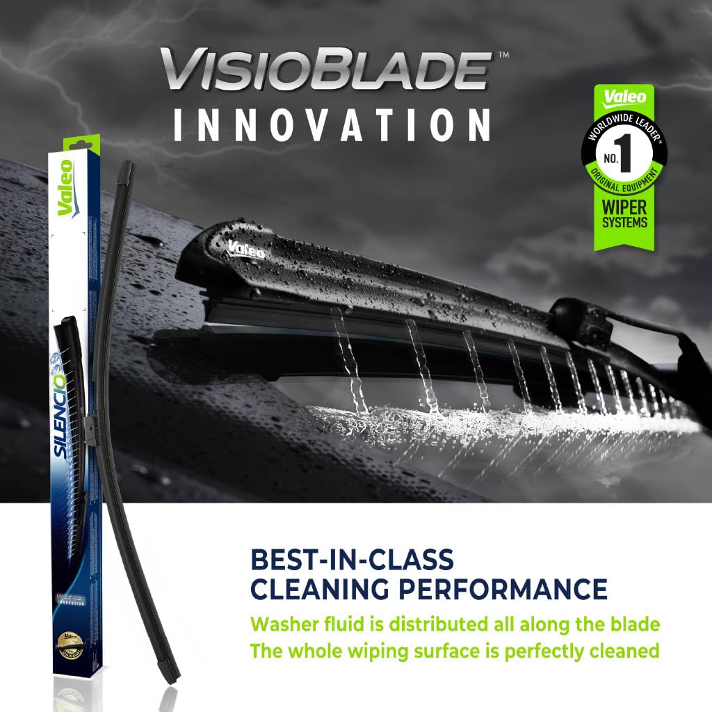 Valeo 178508 Silencio Visioblade Windshield Wiper Blade Set Compatible with Select Mercedes-Benz R231 Models, Heated 26/22 inch Pack of 2 Premium OEM Wipers, Replacement Windshield Wipers