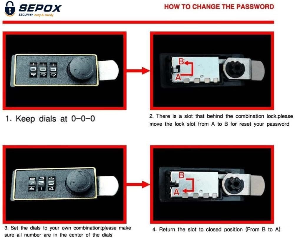 SEPOX® Twins Safe Book Lock Box, Safe Box with Premium Combination Lock - Dorm-safe & Versatile - Authentic Paper Cover - Sturdy Steel Interior - Storage for Cash & Valuables 2pcs Pack of Large Book