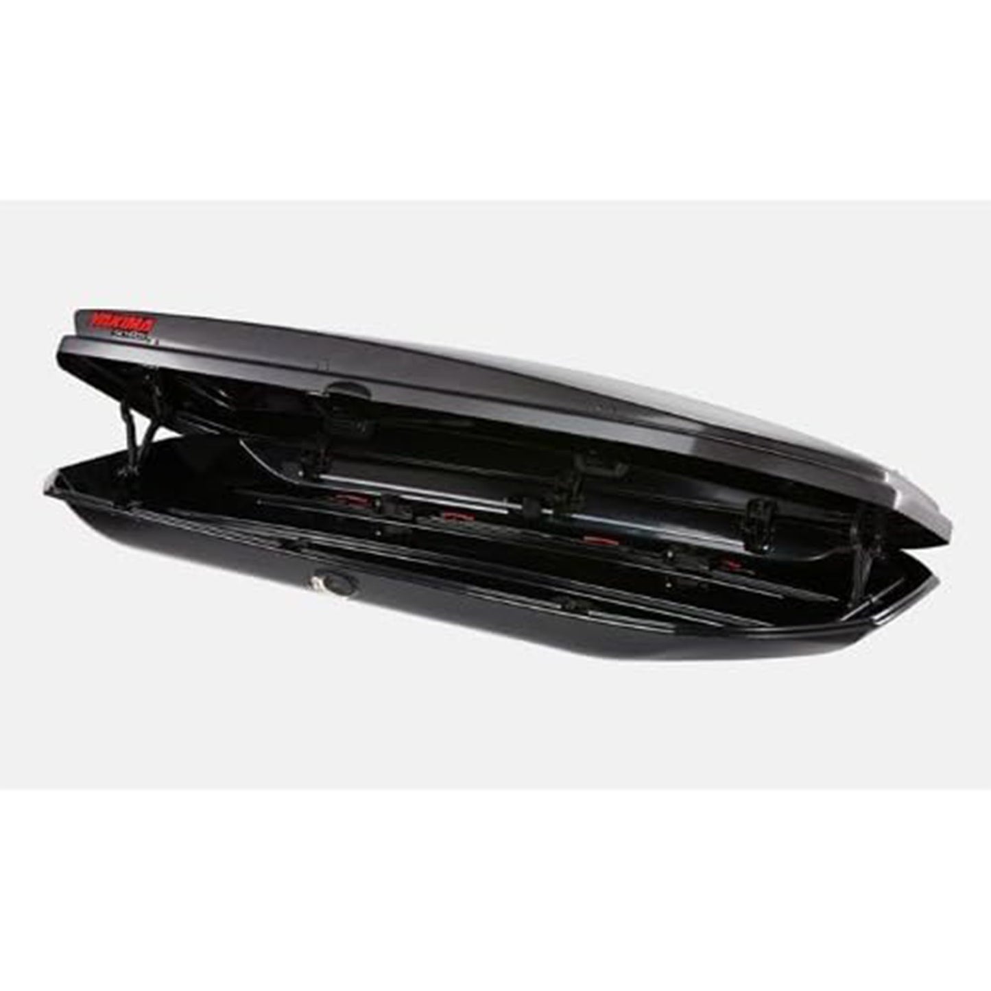 Yakima Roof Cargo Carrier, Vehicle Rooftop Hard Shell Travel Storage Box with SKS Lock, SkyBox 12 Carbonite, 12 Cubic Feet, Black