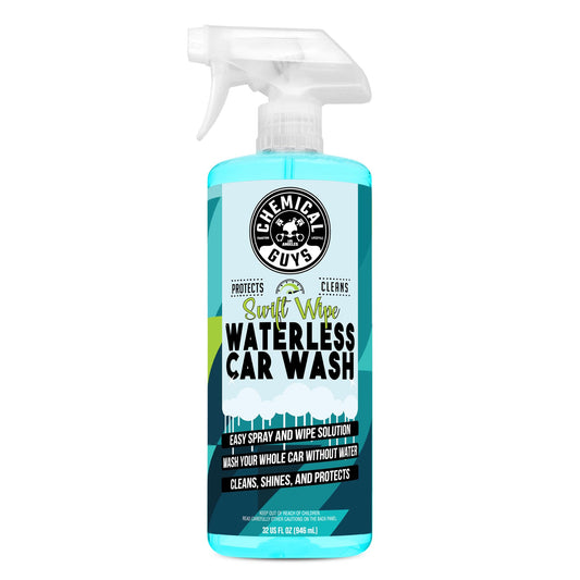Chemical Guys Swift Wipe Waterless Car Wash Spray – Safe Cleaner for Cars, Trucks, Motorcycles, RVs, Chrome, Paint & Glass – High Gloss Finish – 32 fl oz
