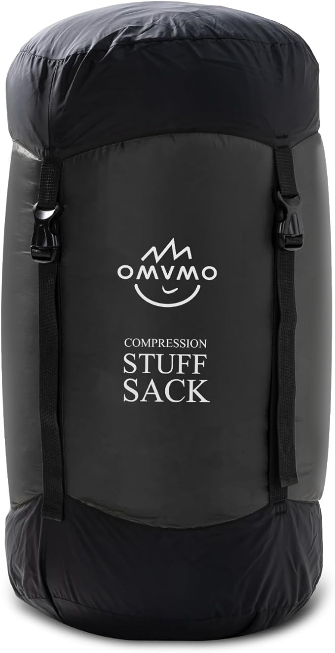 Compression Sack, 12L/19L/32L/46L/53L Water-Resistant Sleeping Bag Stuff Sack,Anti-Tear Ultra Light 400T 20D Nylon Storage Bag,Space Saving Gear for Camping Hiking Travel 1Pcs