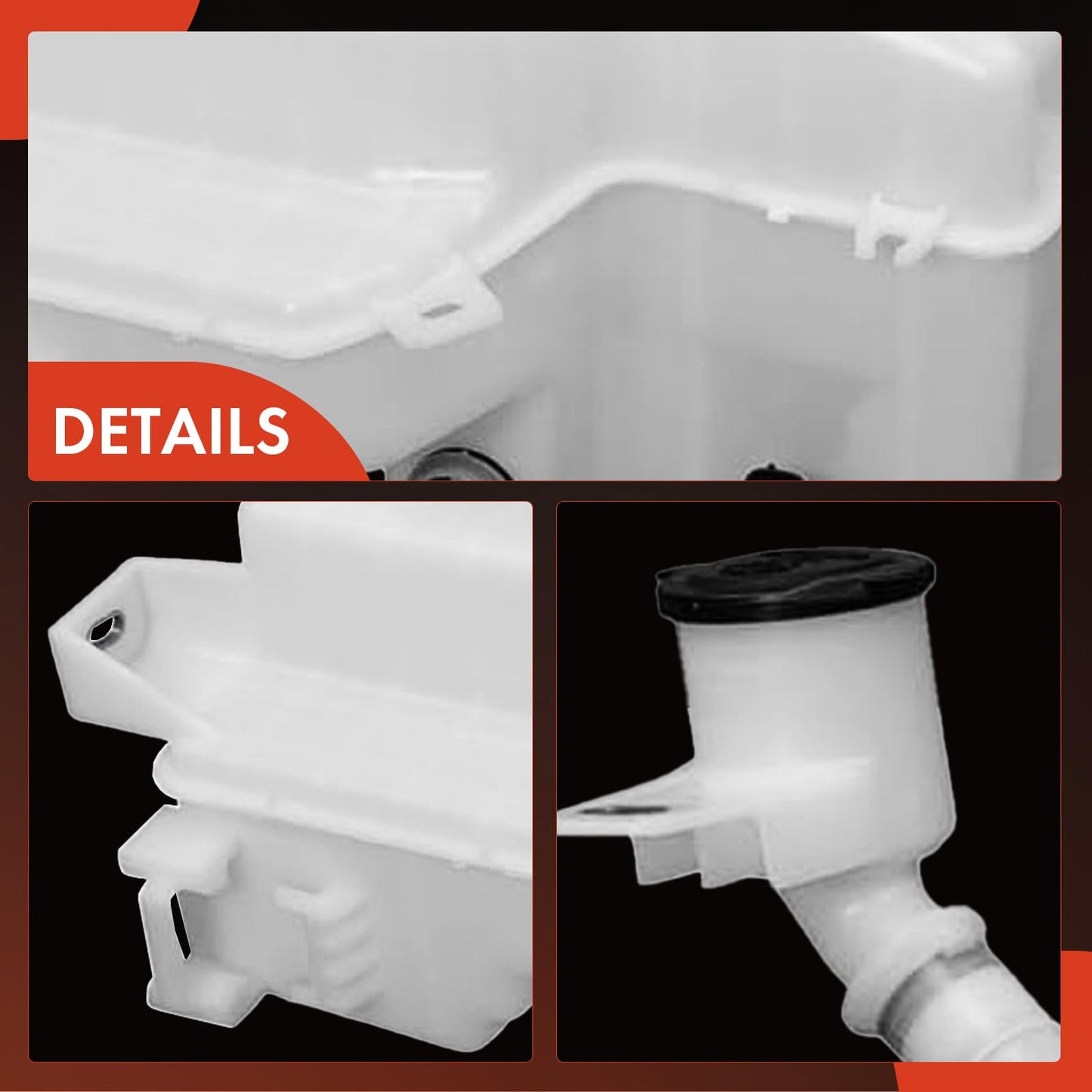 A-Premium Windshield Washer Reservoir Tank Assembly Compatible with Toyota Highlander 2020-2021 - with Pump& Fluid Level Sensor & Cap & Filler Neck
