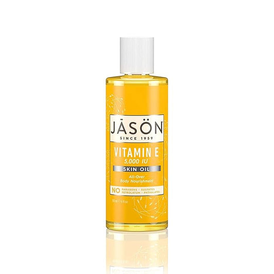 JASON Vitamin E 5,000 IU All Over Body Nourishment Oil, 4 oz. (Pack of 3) (Packaging May Vary)