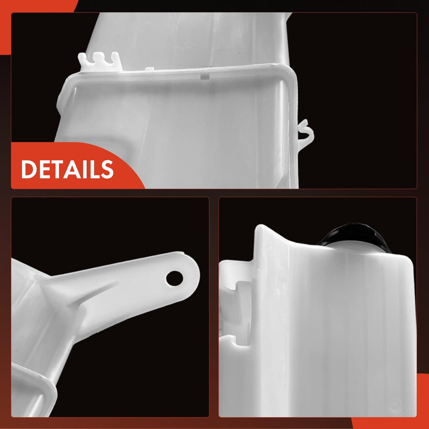 A-Premium Windshield Washer Reservoir Tank Assembly Compatible with Toyota Tundra 2007-2021 - with Cap & Fluid Level Sensor & Pump, Replace Part 853150C060