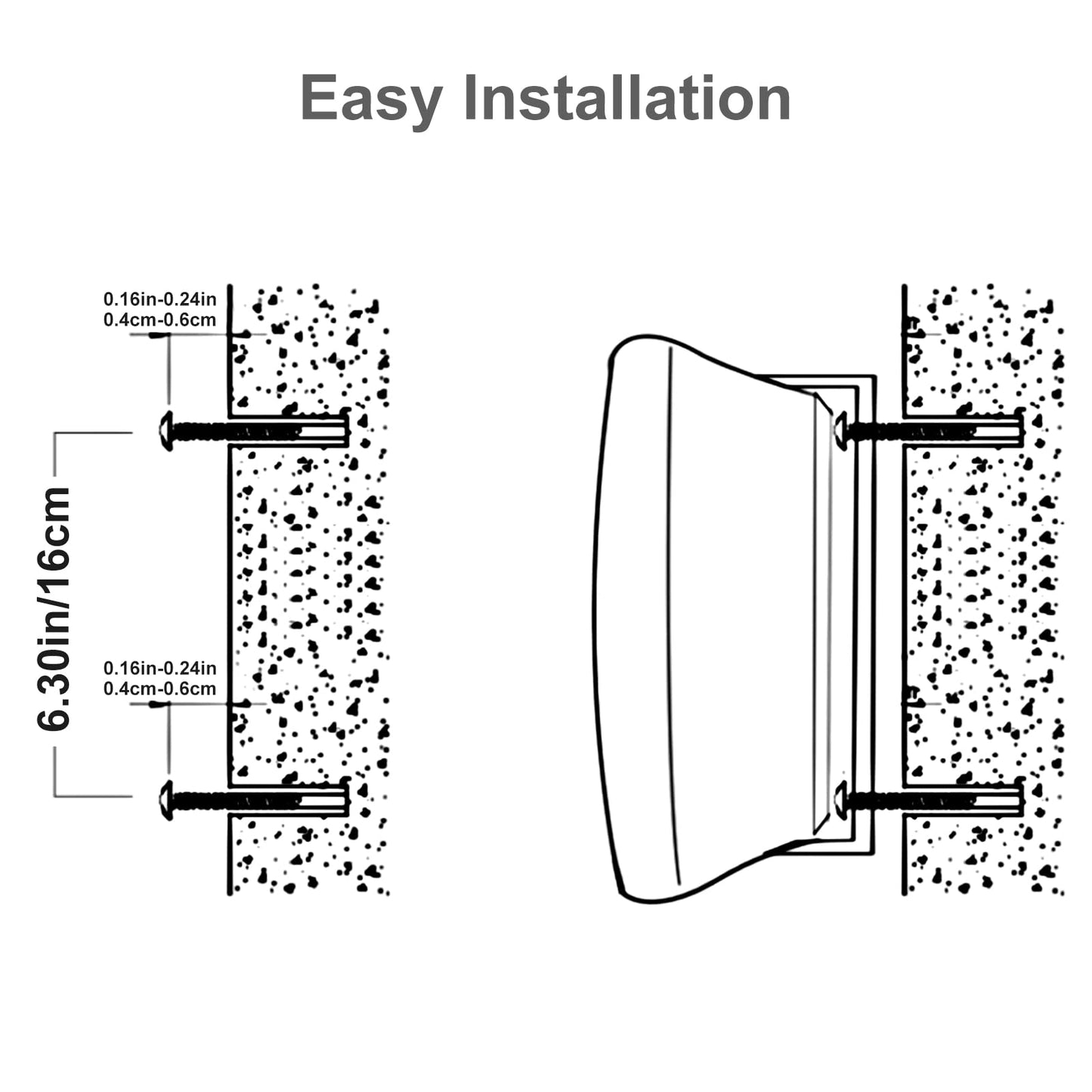 Herdio 5.25 Inches Passive Outdoor Speakers Wired Waterproof, 300 Watts Wall Mount Speakers All Weather for Patio Indoor Deck Countryard (1 Pair, Black)
