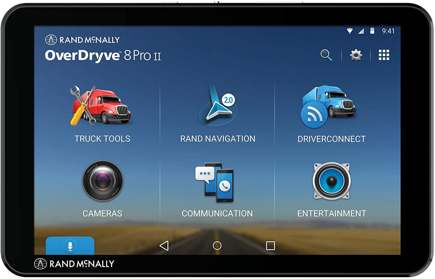 Rand McNally OverDryve 8 Pro II Truck GPS & Connected Tablet, Car Navigation with 8” Display, Built-in Satellite Radio, Fully Adjustable Dash Cam (Renewed)