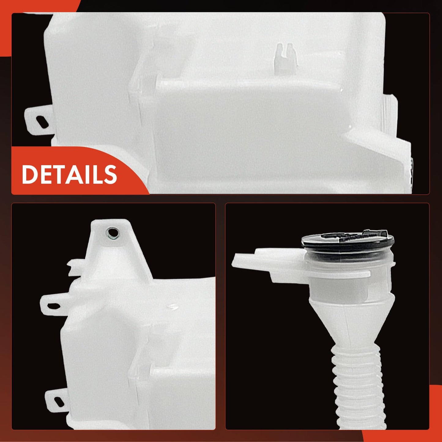 A-Premium Windshield Washer Reservoir Compatible with Select Lexus Models - RX350 2010-2015, with (Cap/Washer Pump/Hose/Filler Neck/Fluid Level Sensor/Bracket) - Replace# 14863342, 853150E040