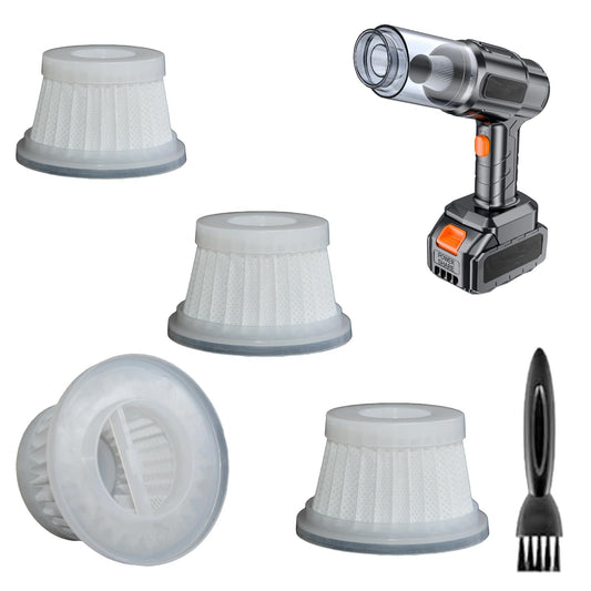Feenynic 4 Pack Hepa Replacement Filters Compatible with MBNGF Car Vacuum Cordless, Model X9 ULTRA, Handheld Car Vacuum Filters Works with ZARIMI X12-ULTRA Car Vacuum