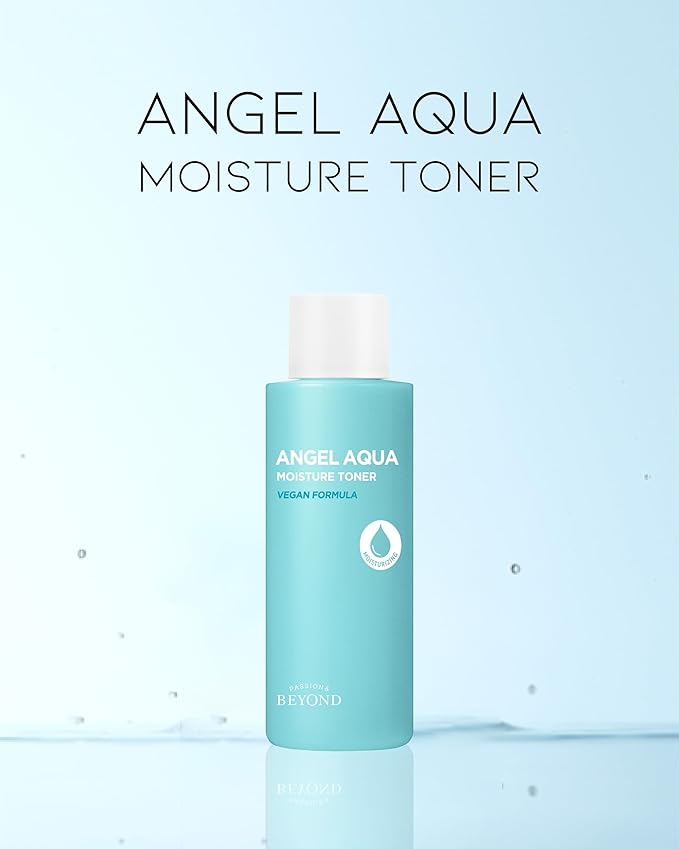 Beyond Angel Aqua Moisture Big Toner (16.9fl oz) - Korean Skin Care. Refreshing & Soothing Hydration for Sensitive Skin, Vegan Formula. Chervil, Hyaluronic Acid, Panthenol.