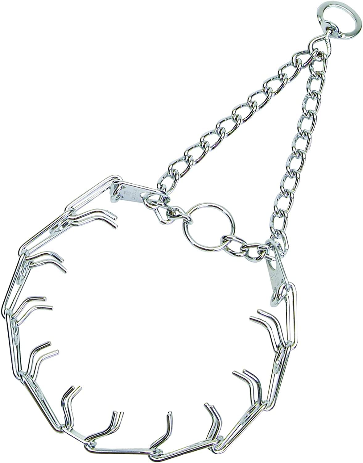 Herm SPRENGER Ultra-Plus Prong Dog Training Collar, 2.25 mm x 13" Neck Size, 16" Chain Length, Steel Chrome Plated Dog Prong Collar, Pinch Collar for Dogs, Dog Correction Collar