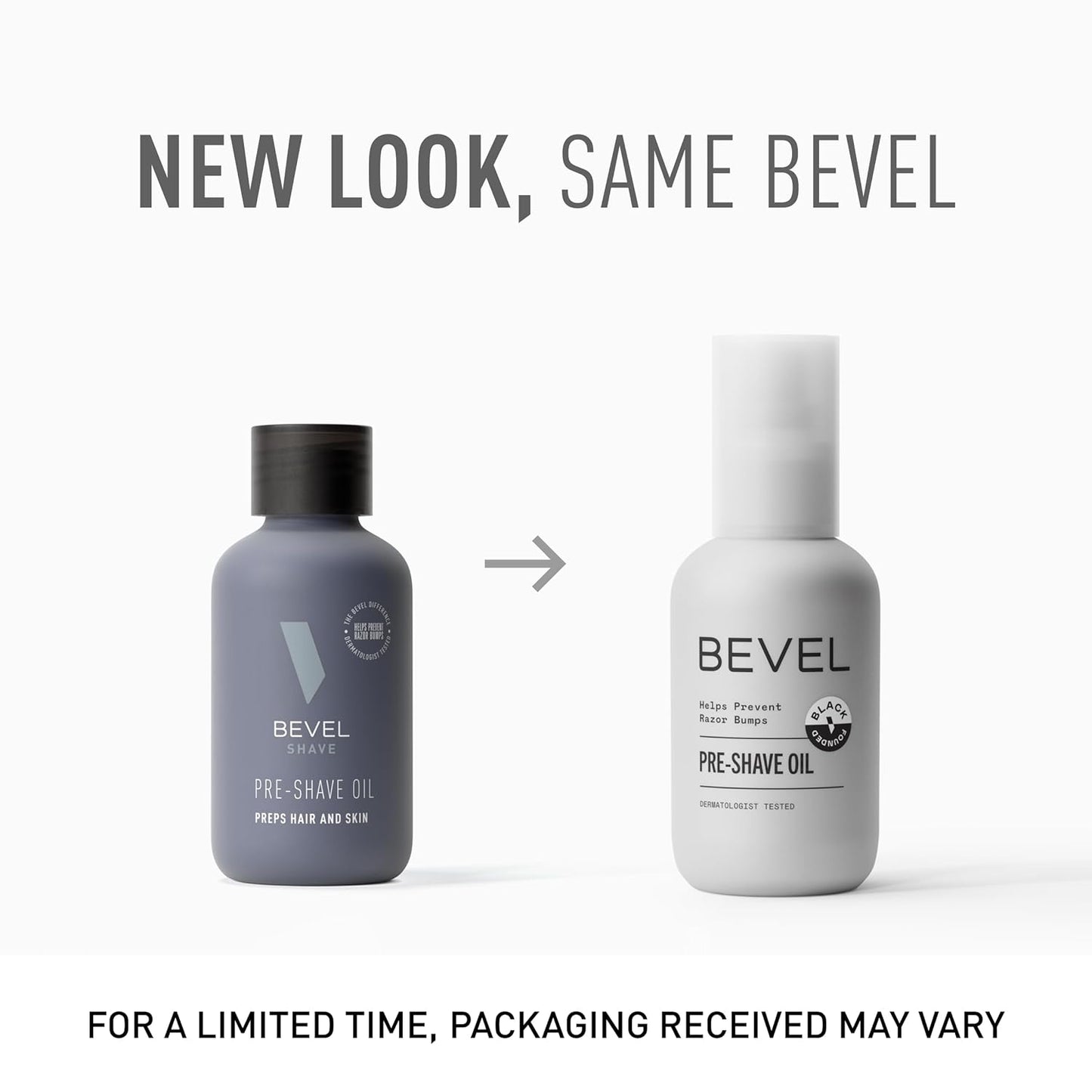 Bevel Pre Shave Oil for Men with Castor Oil, Olive Oil and Tea Tree Oil, Helps Soften Hair and Protect Skin from Irritation and Razor Burn, 2 Fl Oz (Pack of 2)