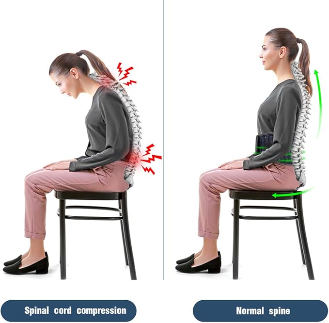 Decompression Back Belt for Lower Back Pain Relief, HONGJING Spinal Air Traction Device for Man & Women, One Size Fits 29-49 Waist