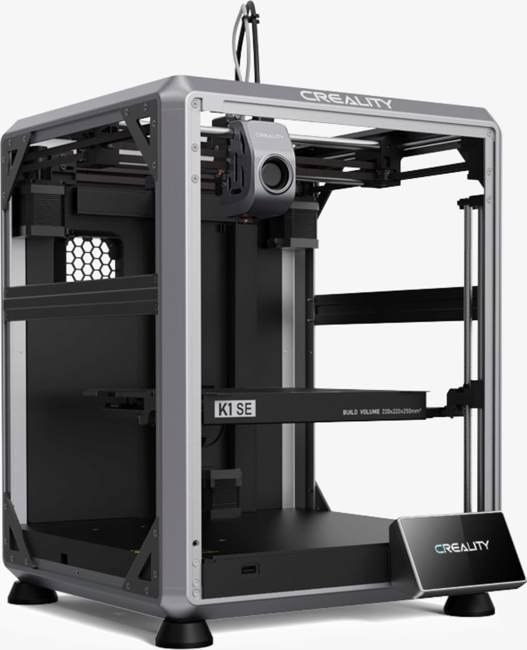 Creality K1 SE 3D Printer 600mm/s CoreXY High-Speed Printing Auto Leveling One-Tap Calibration Direct Drive Extruder 300°C Tri-Metal Quick-Swap Nozzle Rigid Aluminum Frame 2025 Model