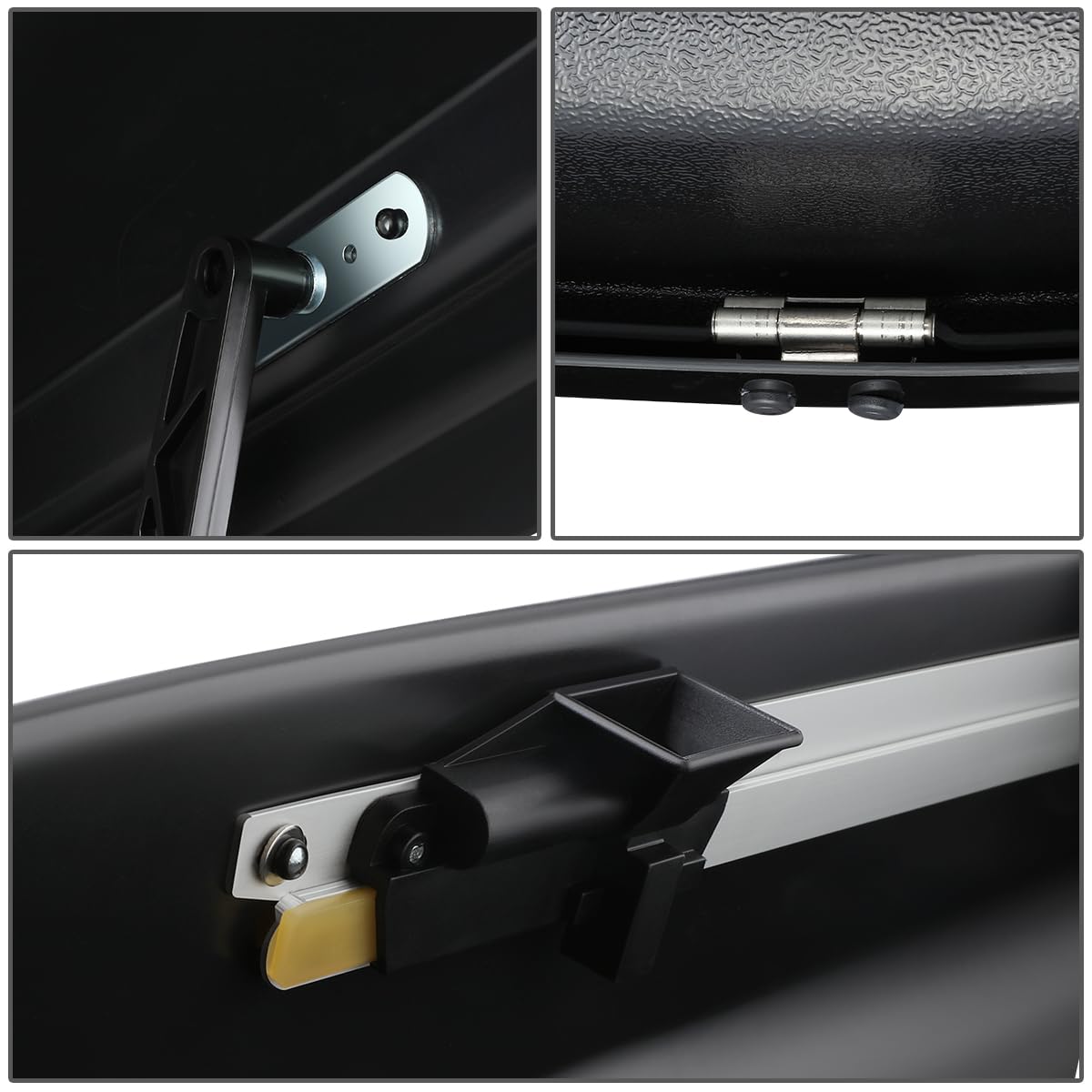 11 cu. ft. Rooftop Cargo Carrier ABS Lockable Heavy Duty Hard Shell Waterproof Car Roof Rack Luggage Carrier 53 X 34 X 15 Inches Glossy Black Capacity 110 LBS