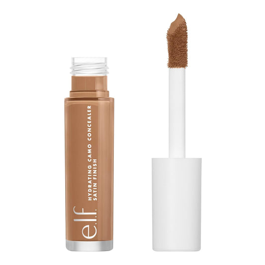 e.l.f. Hydrating Camo Concealer, Covers Blemishes & Under-Eye Circles, Full-Coverage & Delivers A Satin Finish, Vegan & Cruelty-Free, Tan Neutral