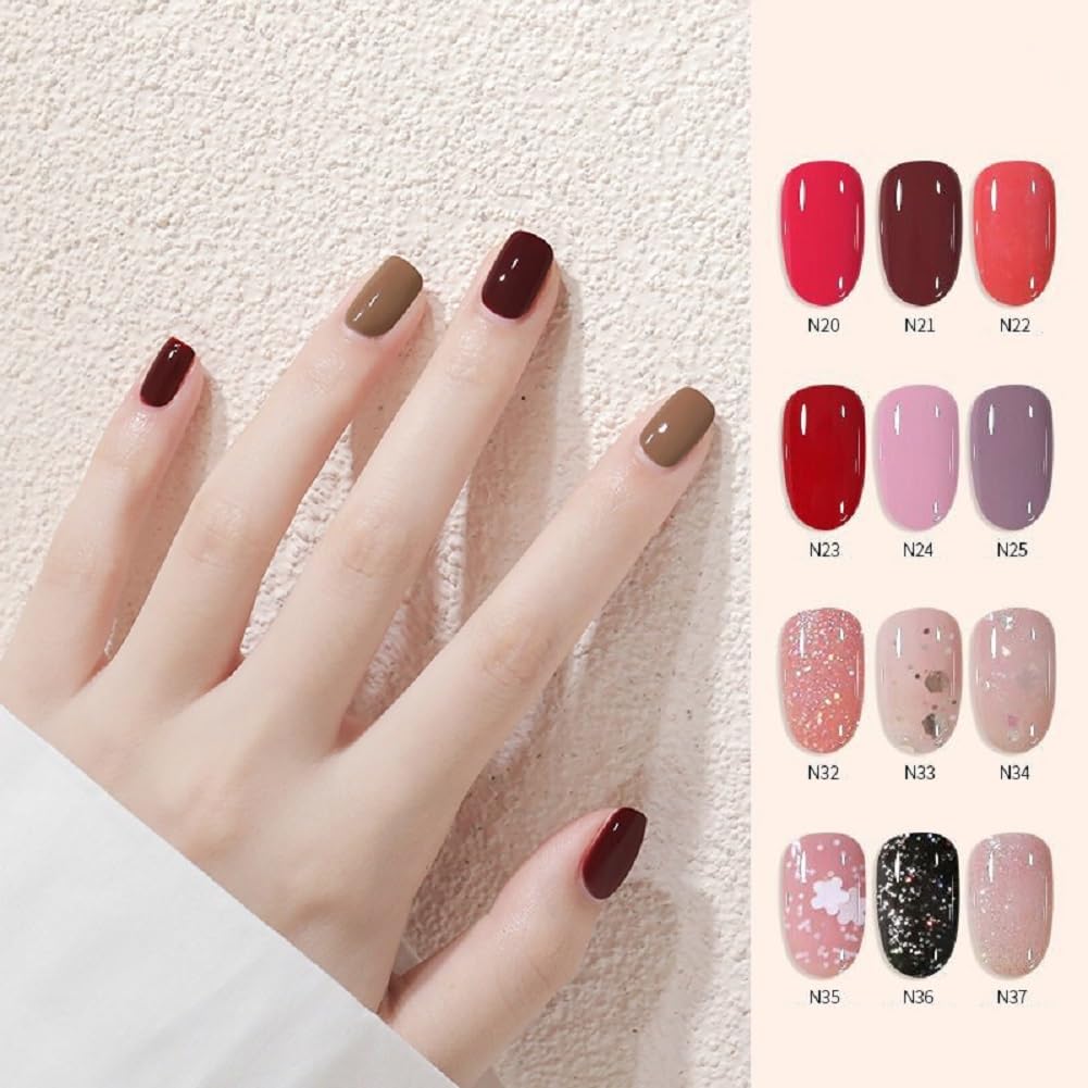 Nail Polish set - Nail Lacquer Quick Dry, Full Size, Vibrant, Colorful, Trendy, Glitter, Glossy, Metallic, Matte Nail Art Nail Shades (N3 Lavender, 52g)