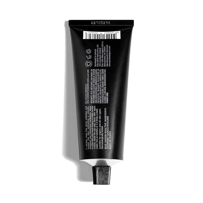 Blue Lagoon - Resurfacing Exfoliating Volcanic Lava Scrub Face Mask - Hydrating Face Mask - Moisturizing Face Mask - Face Scrub - Hydrating Mask - Bioactive Icelandic Skincare (2.5 oz | 75 ml)