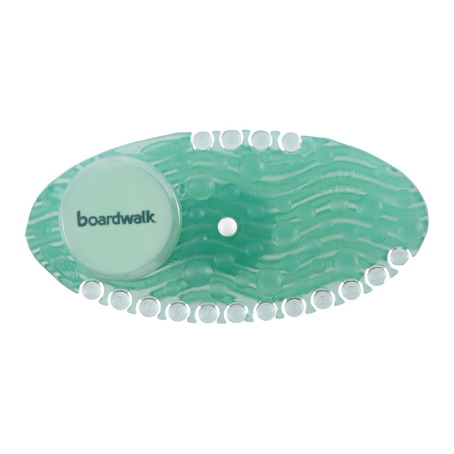 Boardwalk Curve Air Freshener, Cucumber Melon, Green, 10/box, 6 Boxes/carton