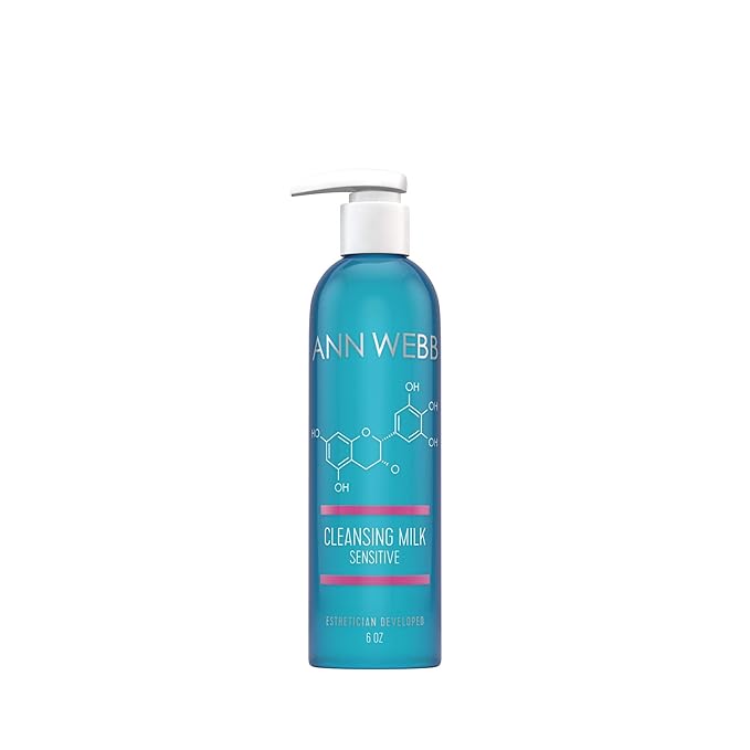 Sensitive Cleansing Milk - Gentle Daily Face Cleanser for Sensitive Skin Nourishes & Rejuvenates - Sensitive Milk Cleanser for All Skin Types w/o Irritating Ingredients. (6oz)