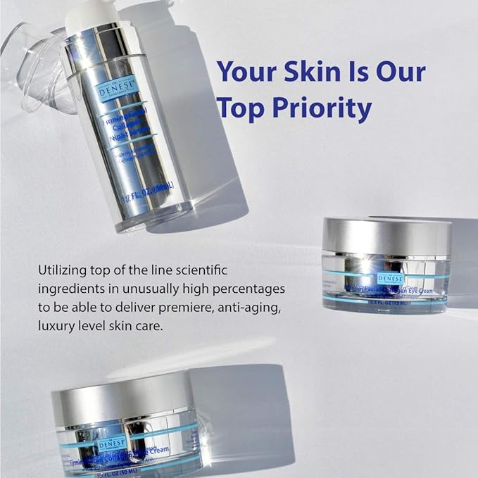Dr. Denese SkinScience Triple Strength Wrinkle Smoother Advanced Treatment Combines Natural Extracts with Enhanced Peptide Technology To Tighten & Firm Skin - Paraben-Free, Cruelty-Free - 3.4oz