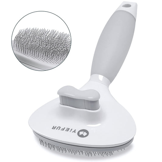 Cat Hair Brush,Cat Brush for Shedding,Soft Silicone Self Cleaning Brushes for Short and Long Haired Cats for Grooming and Shedding