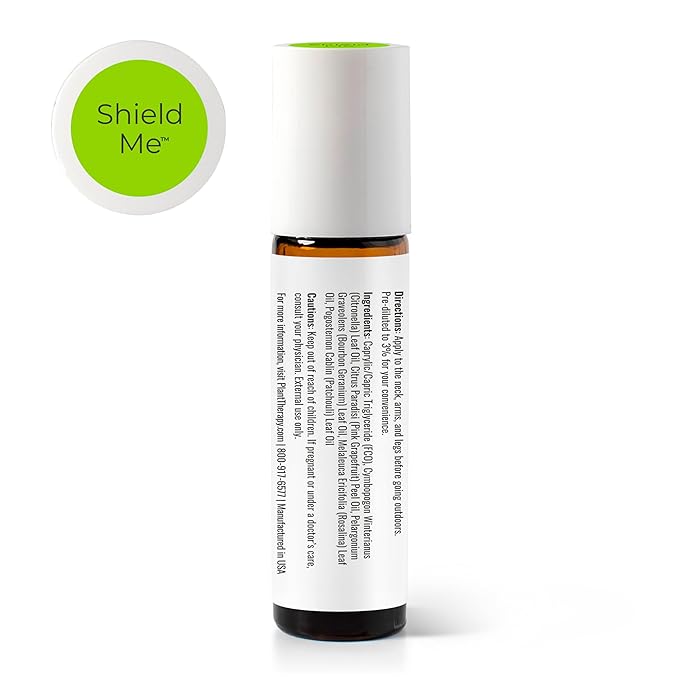 Plant Therapy KidSafe Shield Me Essential Oil Blend Pre-Diluted Roll On 10 mL (1/3 oz) 100% Pure, Therapeutic Grade