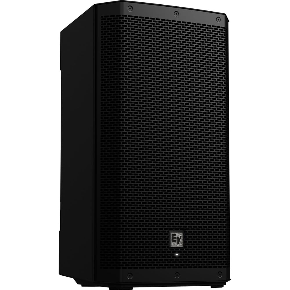 Electro-Voice ZLX-12P-G2 12" 2-Way 1000W Bluetooth-Enabled Powered Loudspeaker (Pair) Bundle with Auray SS-47S-PB Steel Speaker Stands with Carrying Case and 2X XLR Cable