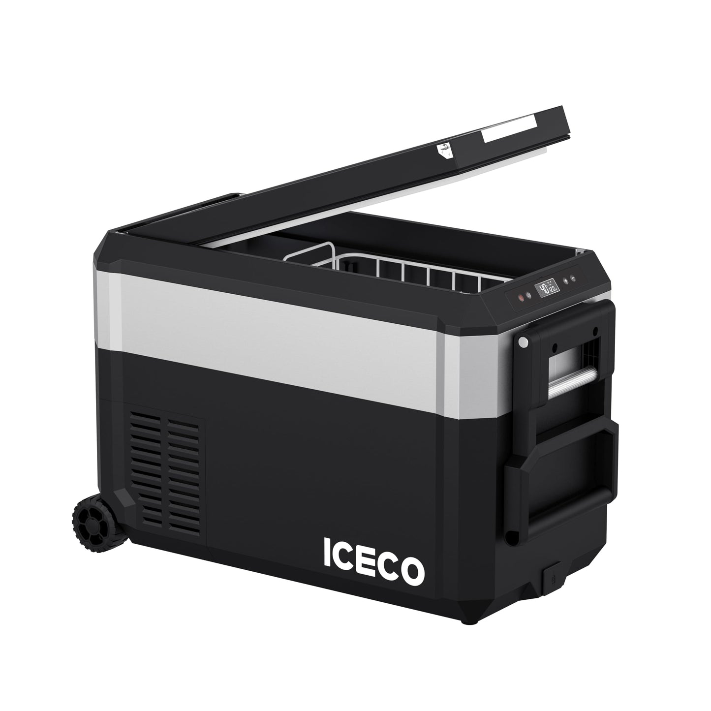 ICECO JP40 Pro 12 Volt Car Refrigerator, Portable Fridge Freezer for Camping, Car Fridge Powered by SECOP, 12V refrigerator for Car & Home, DC 12/24V, AC 110/240V, Multi-directional Lid