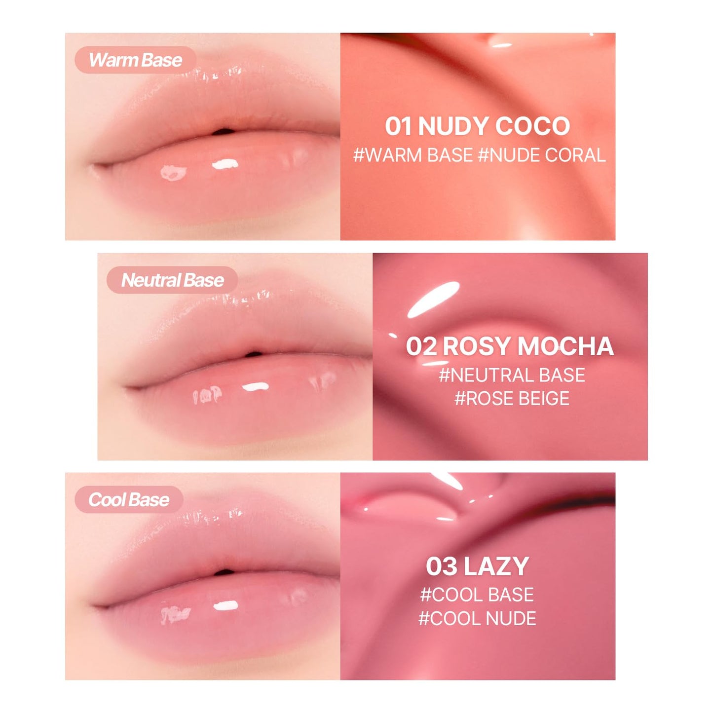 2aN Glaze Bouncing Tint – Lightweight, Moisturizing Lip Tint with High-Shine Finish, Smooth, Light Plumping, Comfortable Wear, Korean Makeup (Candy Chew, 0.16 oz)