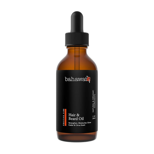 Premium Beard Oil Conditioner & Softener - Positive Vibe - 2 ounce - Beard Itch and Dry Skin Relief - Handcrafted from Natural Ingredients - Made in the USA