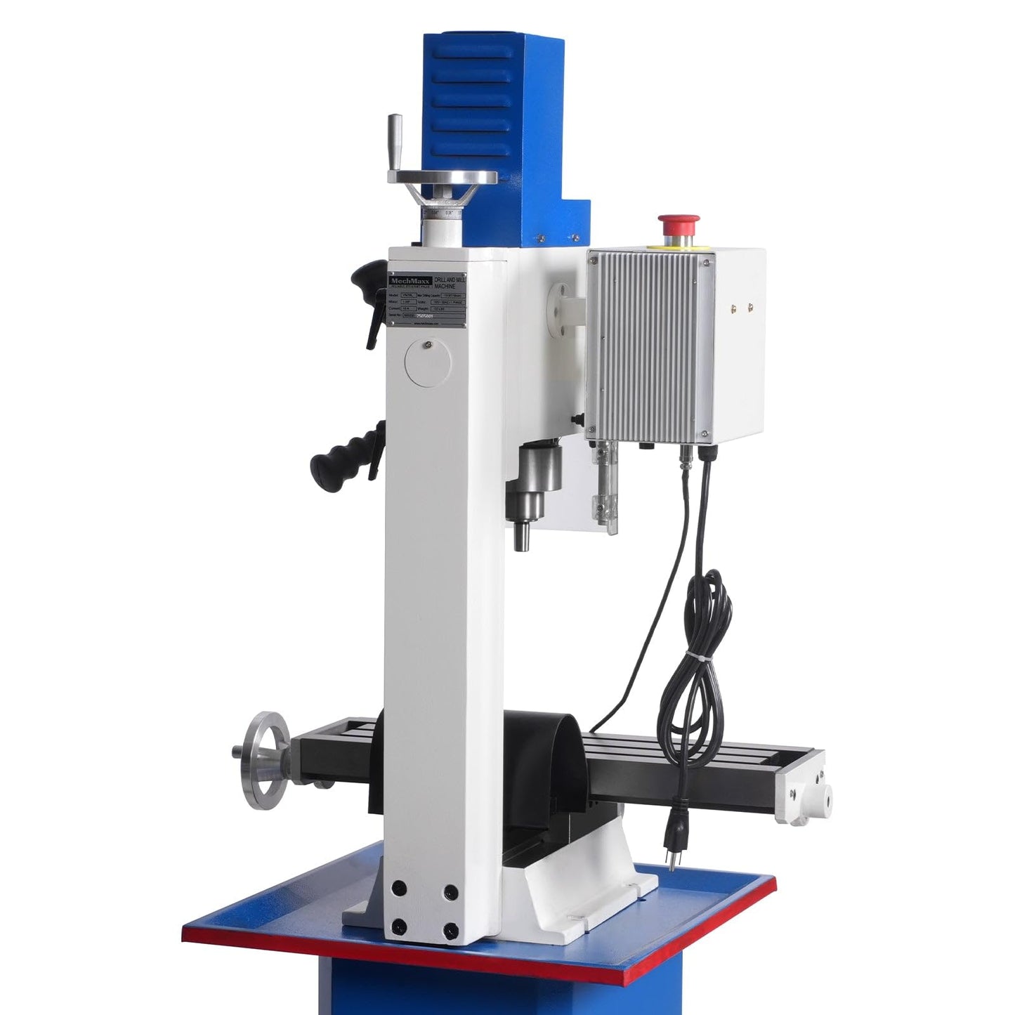 MechMaxx 6"x20'' Benchtop Mill Drill Machine, Variable Speed, R8 Spindle, 1 HP 110V, Compact Milling Drilling Tool for Garage Shop, DIY Metalworking without Stand,Model VM18L