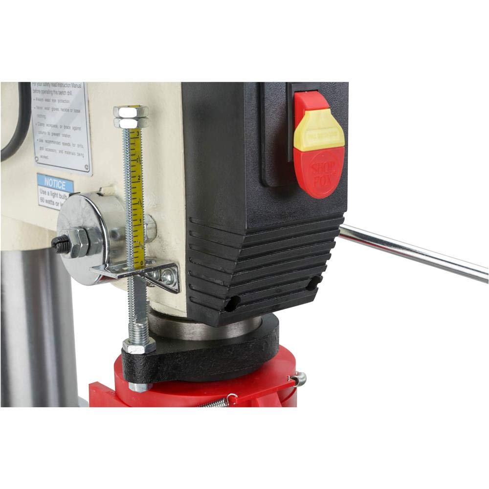 SHOP FOX W1680 1-Horsepower 17-Inch Floor Model Drill Press, 34 Inch