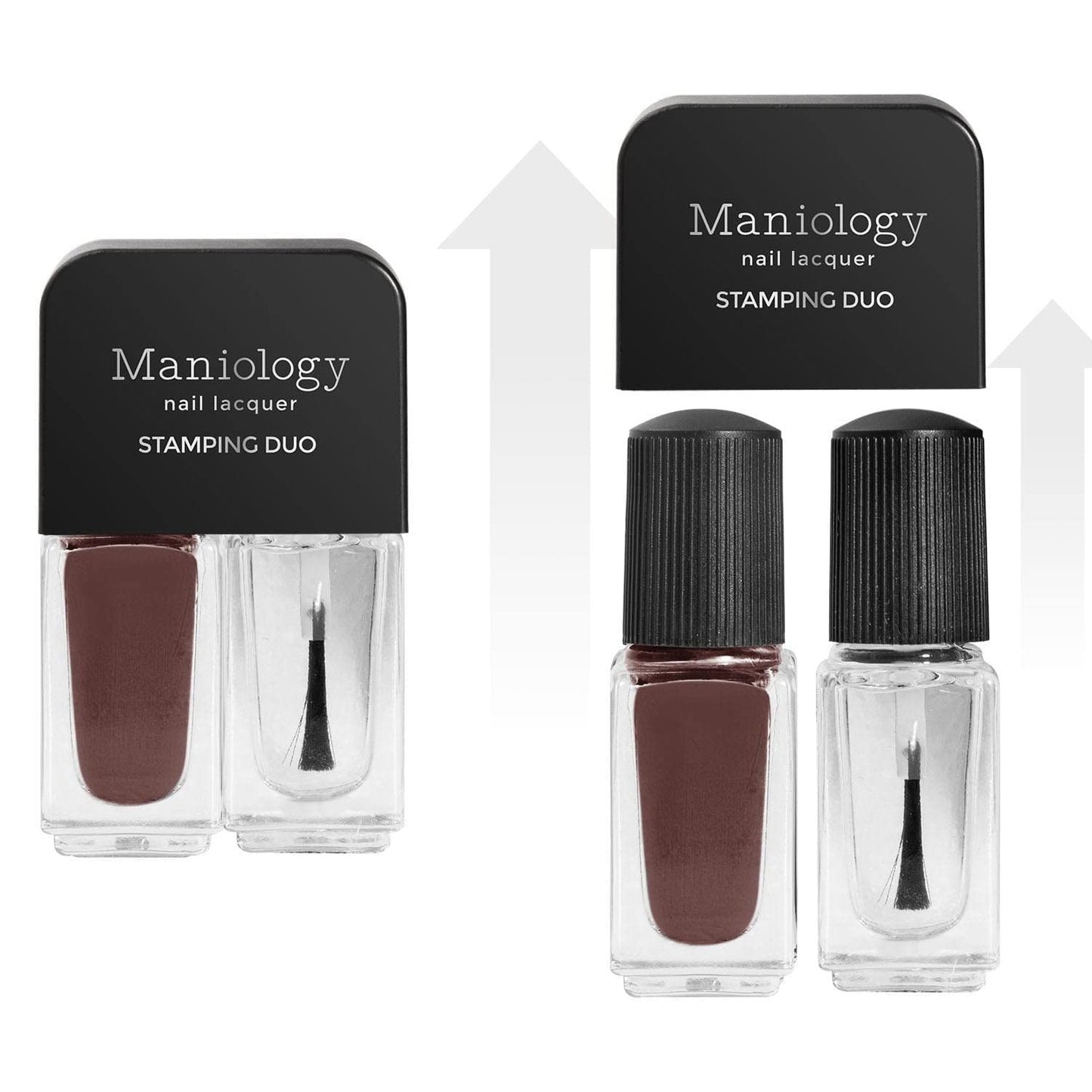 Maniology Magic Mushroom Nail Stamping Starter Kit | Plant-Inspired Nail Art with Whimsical Mushrooms Design for DIY Manicure – Includes Stamping Plate, Polish, Top Coat, Stamper & Scraper Card