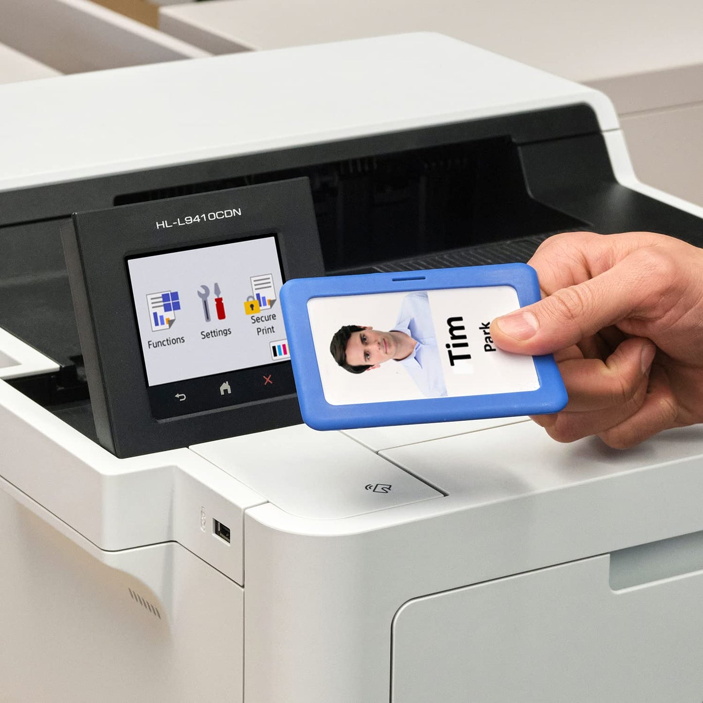 Brother HL‐L9410CDN Enterprise Color Laser Printer with Fast Printing, Large Paper Capacity, and Advanced Security Features, White