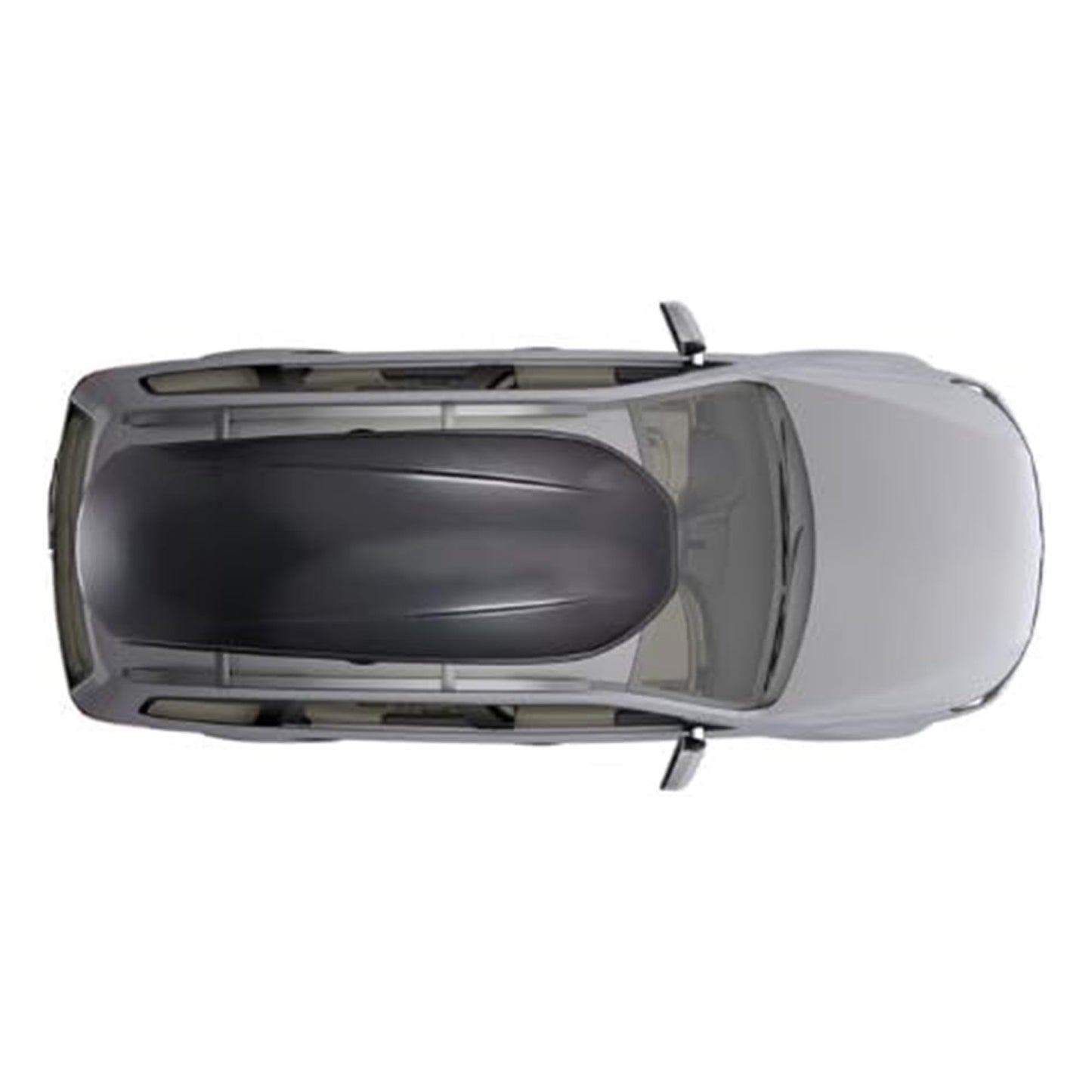 Yakima Roof Cargo Carrier, Vehicle Rooftop Hard Shell Travel Storage Box with SKS Lock, SkyBox 12 Carbonite, 12 Cubic Feet, Black