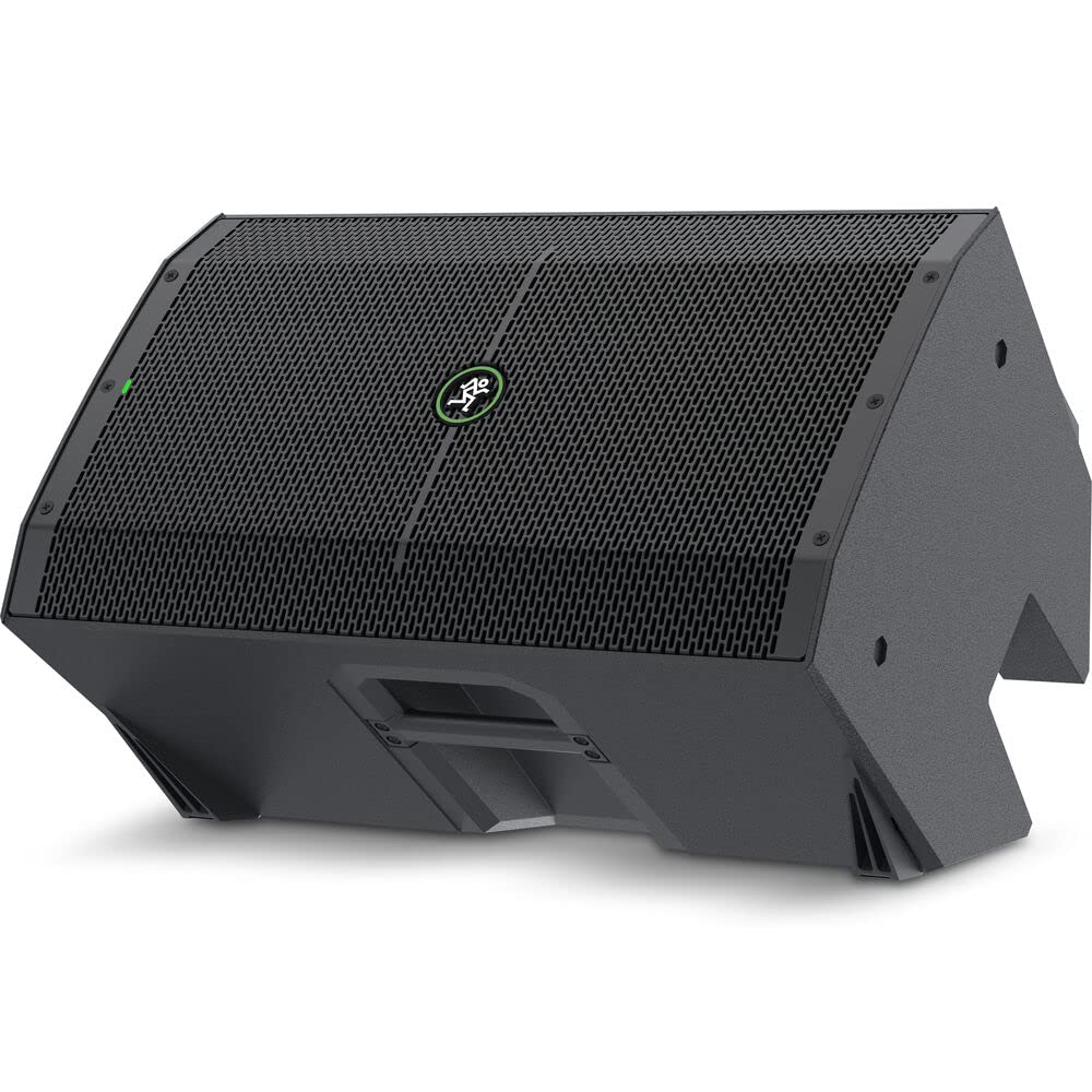Mackie Thump212 1400W 12" Powered PA Loudspeaker System (Pair) Bundle with Auray SS-47S-PB Steel Speaker Stands, Carrying Case, and 2X 20 XLR-XLR Cable