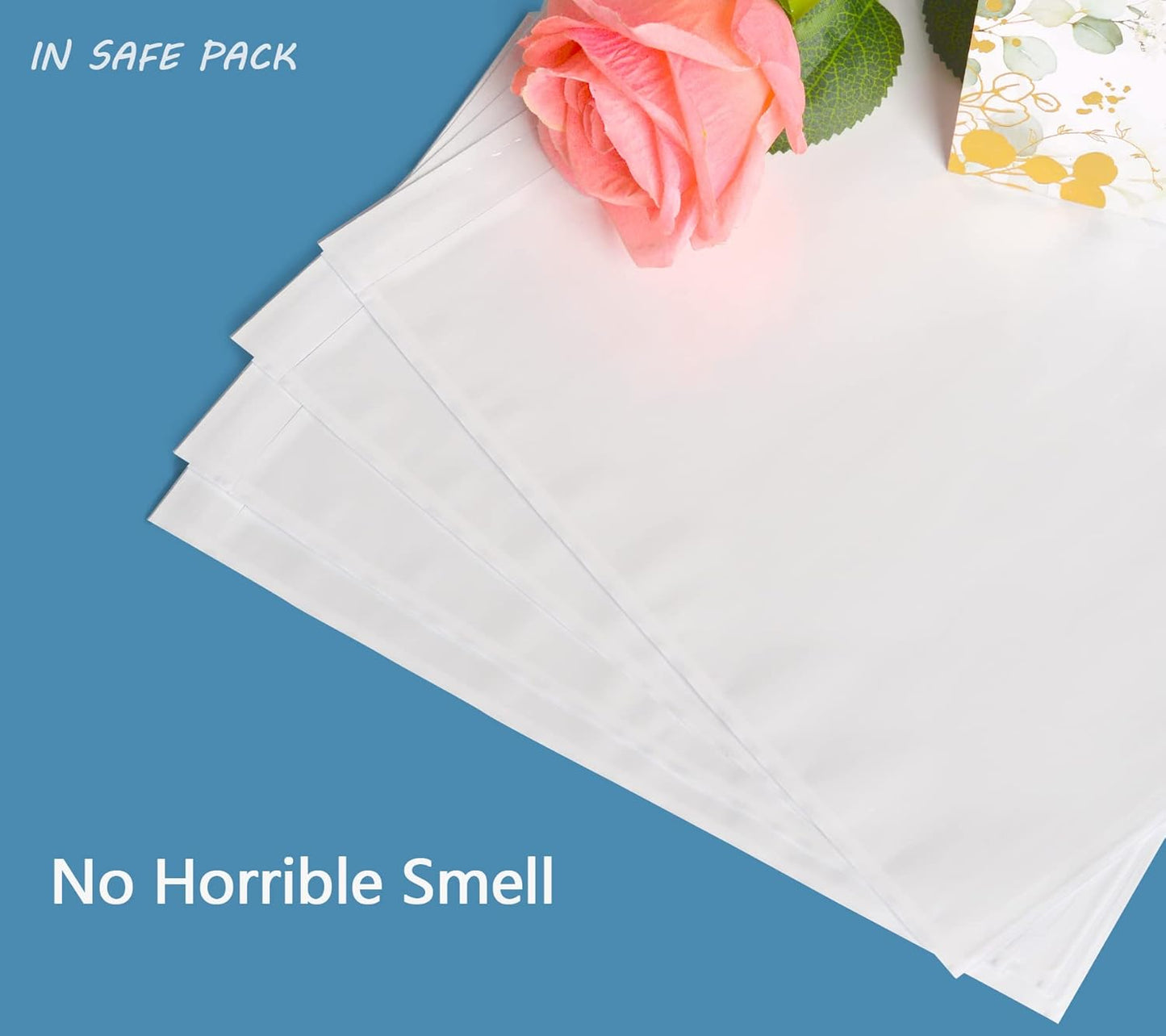 100 PCS 9.5"x 12" Clear Self-Adhesive Packing List Envelopes - Fit 8.5x11 inch Letter - Shipping/Mailing Pouch Enclosed Bags for Packing Slips Invoice Label