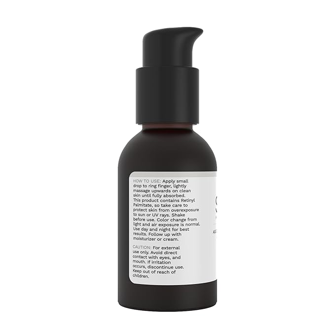 Sapo Wrinkle Serum, Bakuchiol + Retinyl Palmitate Face Serum with Peptides, Hyaluronic Acid, CoQ10 & Chamomile - Smooth, Firm & Hydrate Skin, 1 oz