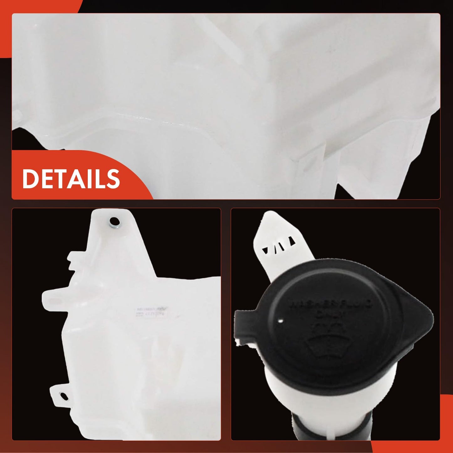 A-Premium Windshield Washer Reservoir Tank Assembly Compatible with Lexus RX450H 2010-2015 - with & Pump & Fluid Level Sensor & Filler Neck & Cap (Japan Built Models Only)