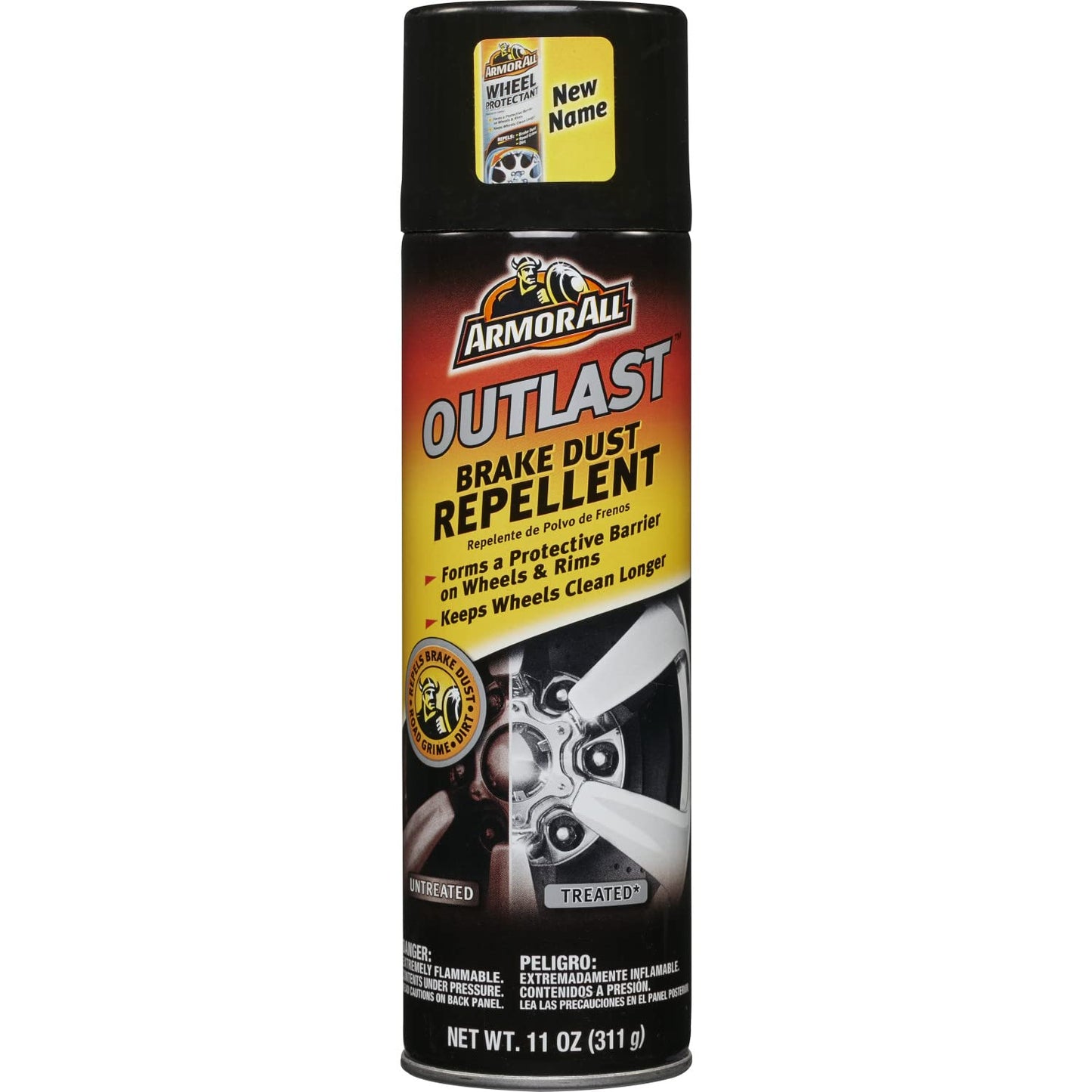 Armor All Car Brake Cleaner Dust Repellent, Cleaner for Tires, Wheels, Rims, 11 Fl Oz Each